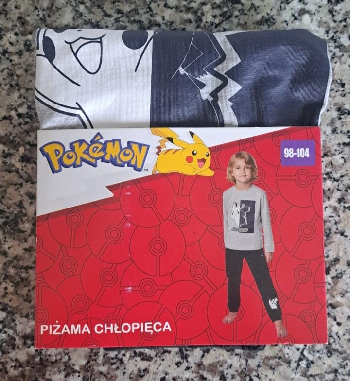 Piżama chłopięca Pokemon 98-104 nowa