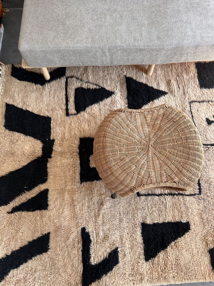Nowy brązowy marokański dywan wełniany Beni Ourain, handmade