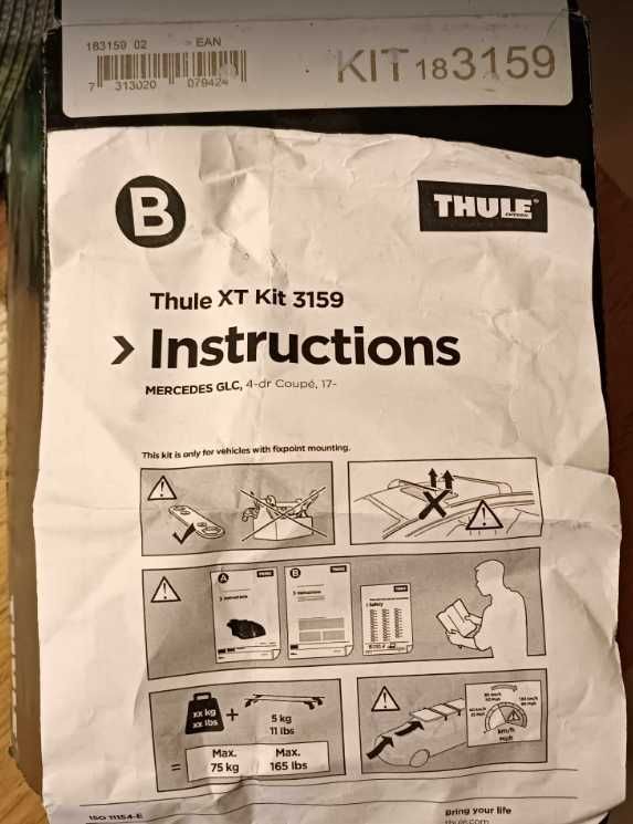 Kit Thule XT 3159 Mercedes GLC Coupe od roku 2017