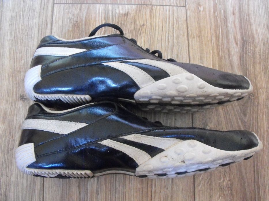 Buty REEBOK 39/40 24.7cm Skóra* buty skórzane czarne połysk Vintage