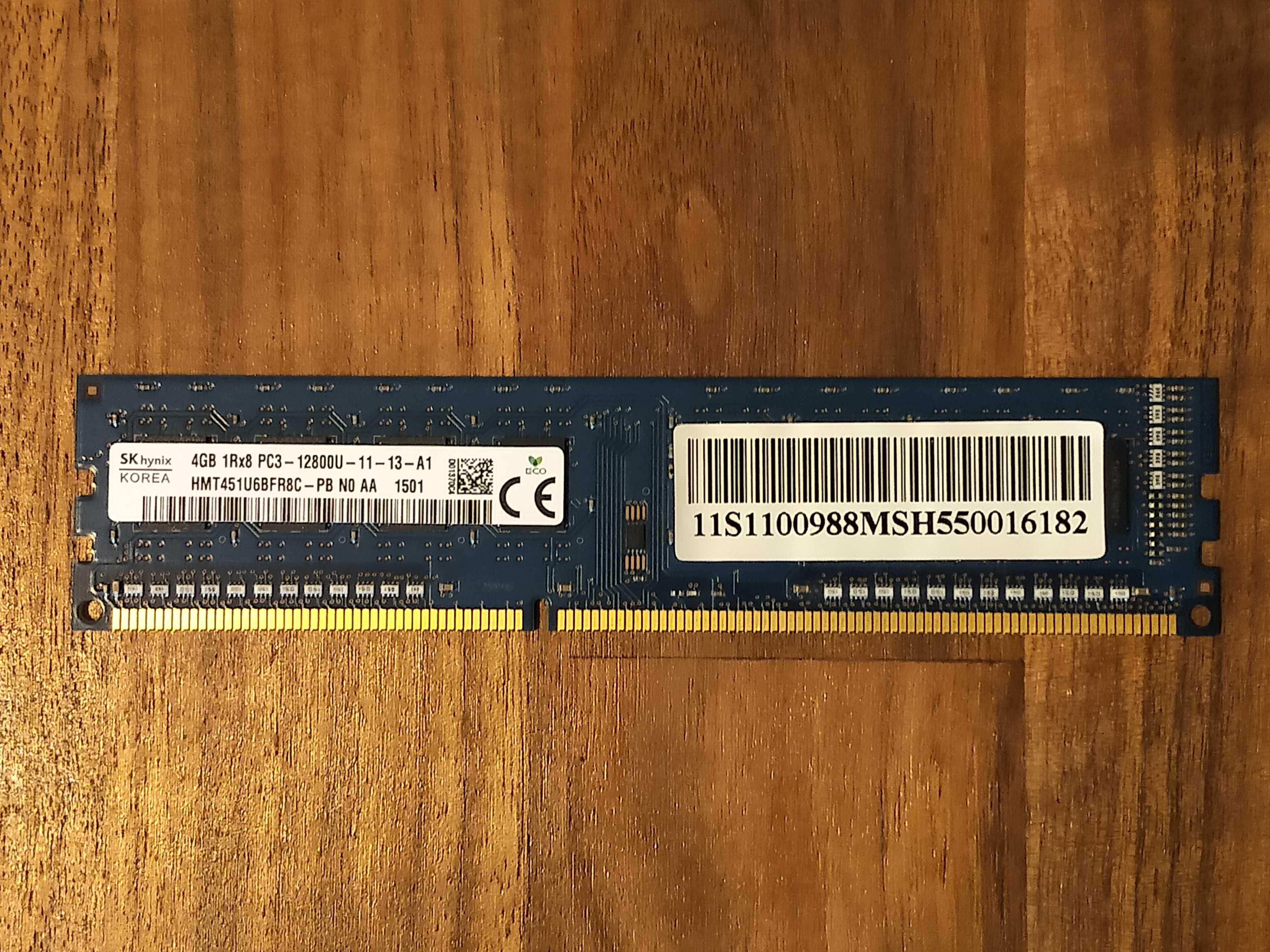 Pamięć RAM PC DIMM DDR3 SKhynix 4GB PC3-12800U 1600MHz