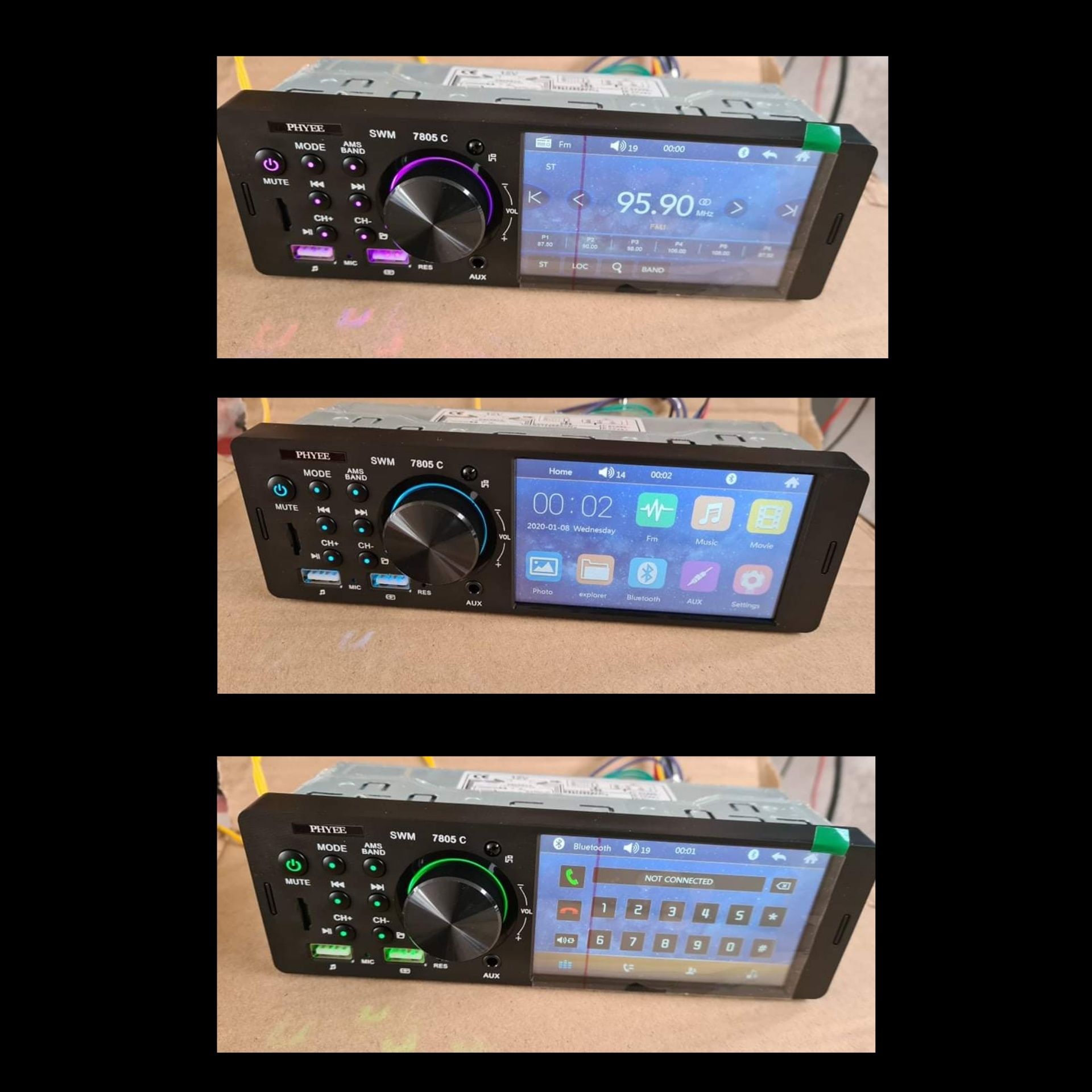 Auto radio 1 din / 2 din com Bluetooth Usb para som carro jipe (NOVO)