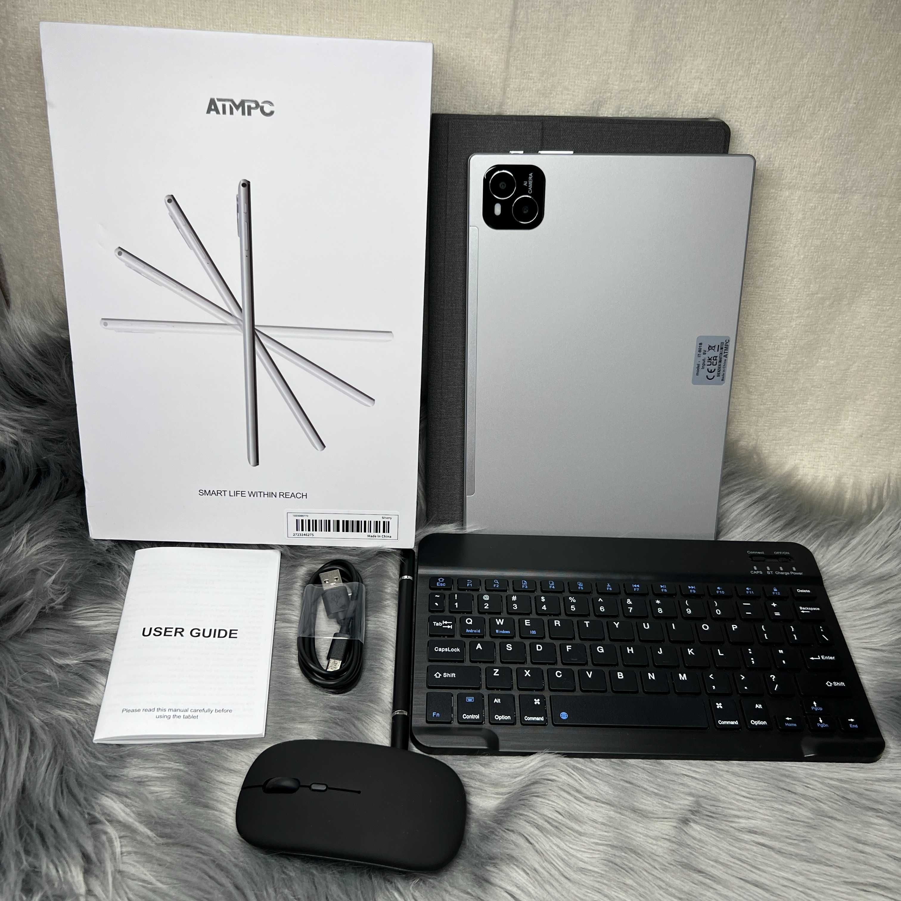 Планшет ATMPC 12/128Gb, 6000 mAh, Android 14, Wi-Fi Titanium Metal