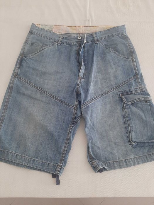 Calções ganga azuis Pull&Bear