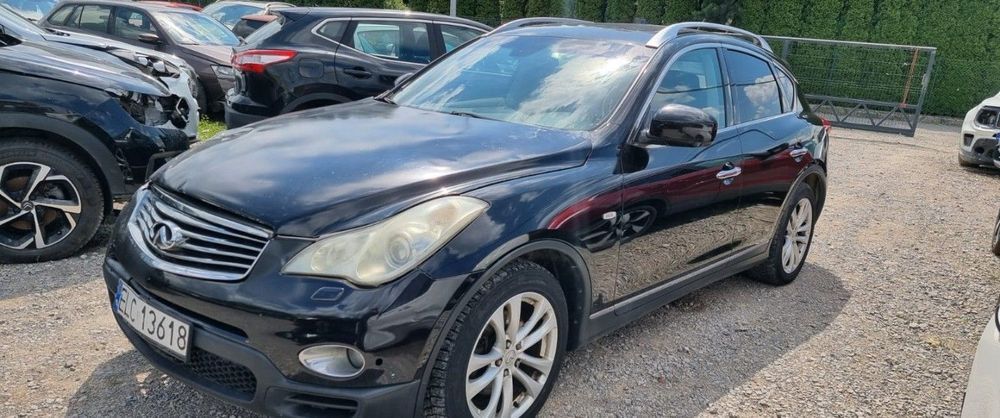 Infiniti EX 2011r, 3.0 Diesel. AUTOMAT. 4x4. Uszkodzony prawy przód. Jeździ