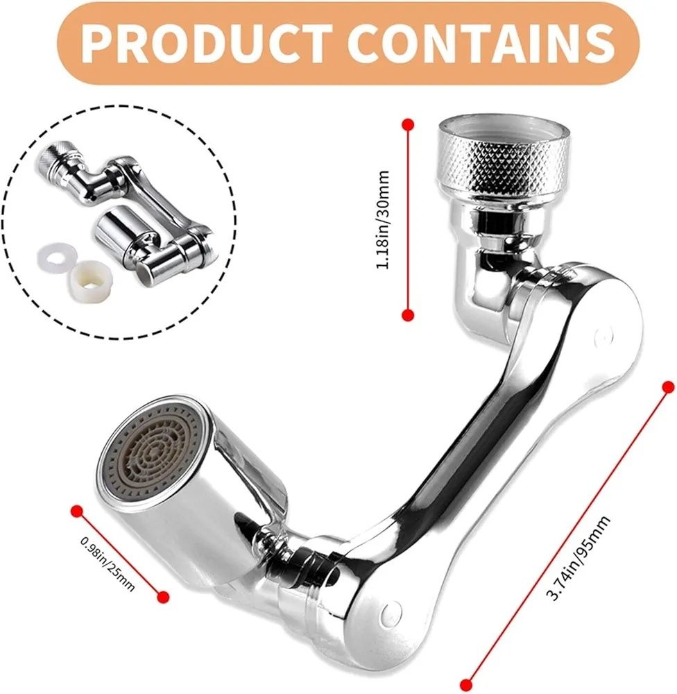 Przedłużka kranu uniwersalna obrotowa głowica 1/2" B349