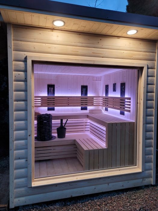 Okno do sauny szyby hartowane zespolone 1m2