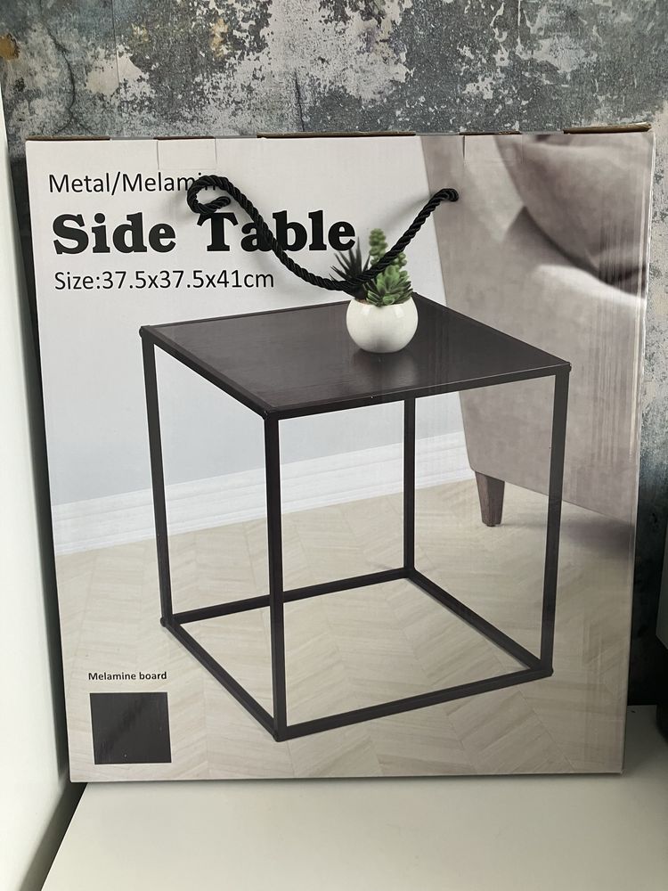 Stolik Side Table czarny 37,5 x 37,5