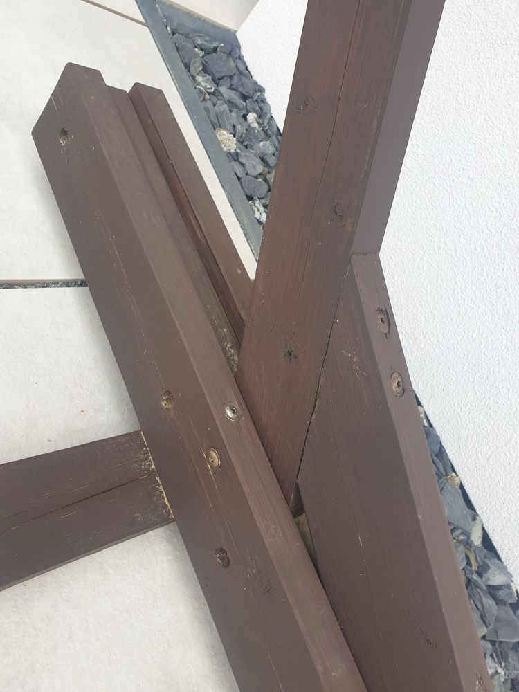Stojak pod hamak drewniany