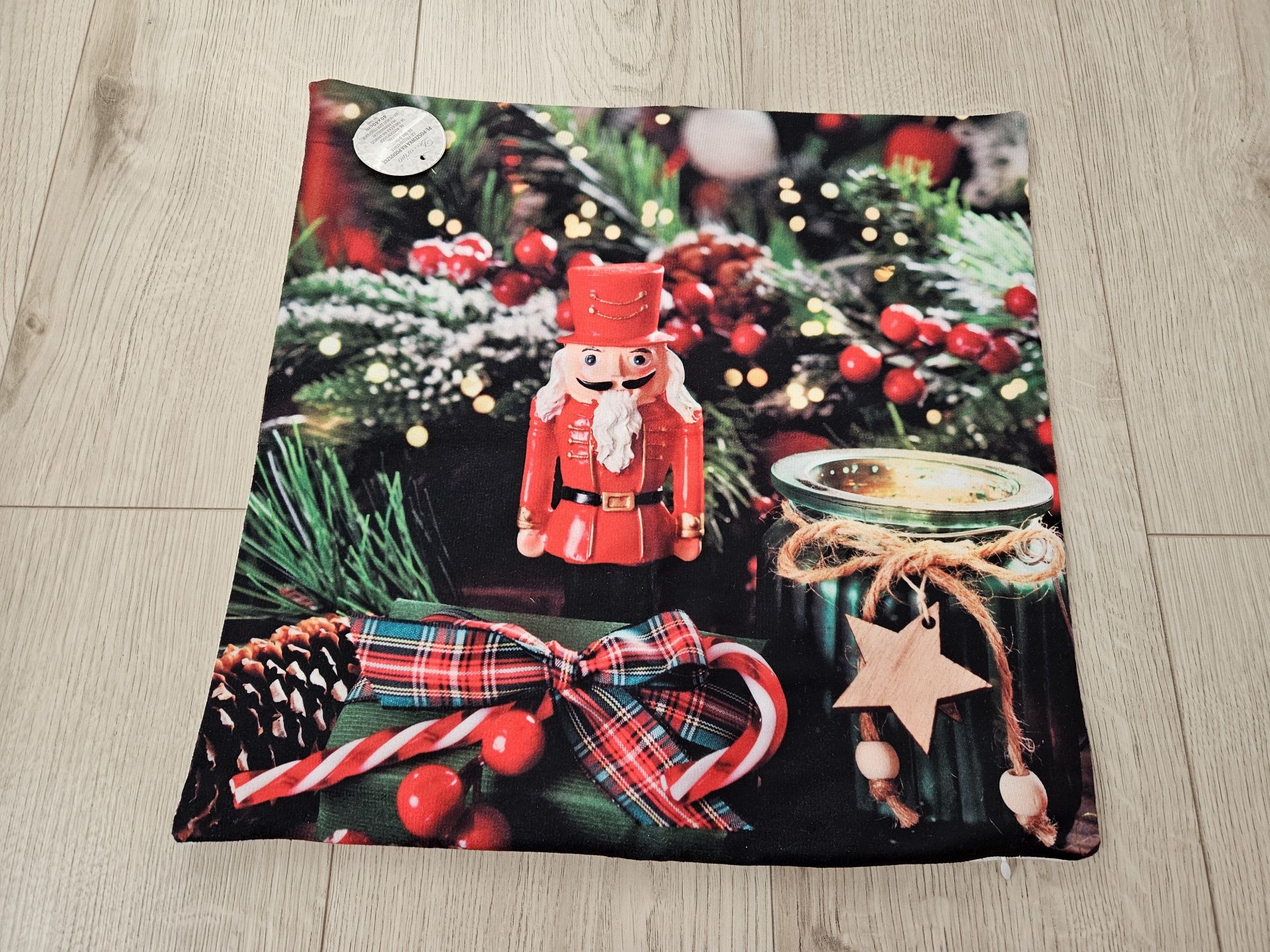 Poszewka dekoracyjna na poduszkę 40cm świąteczna