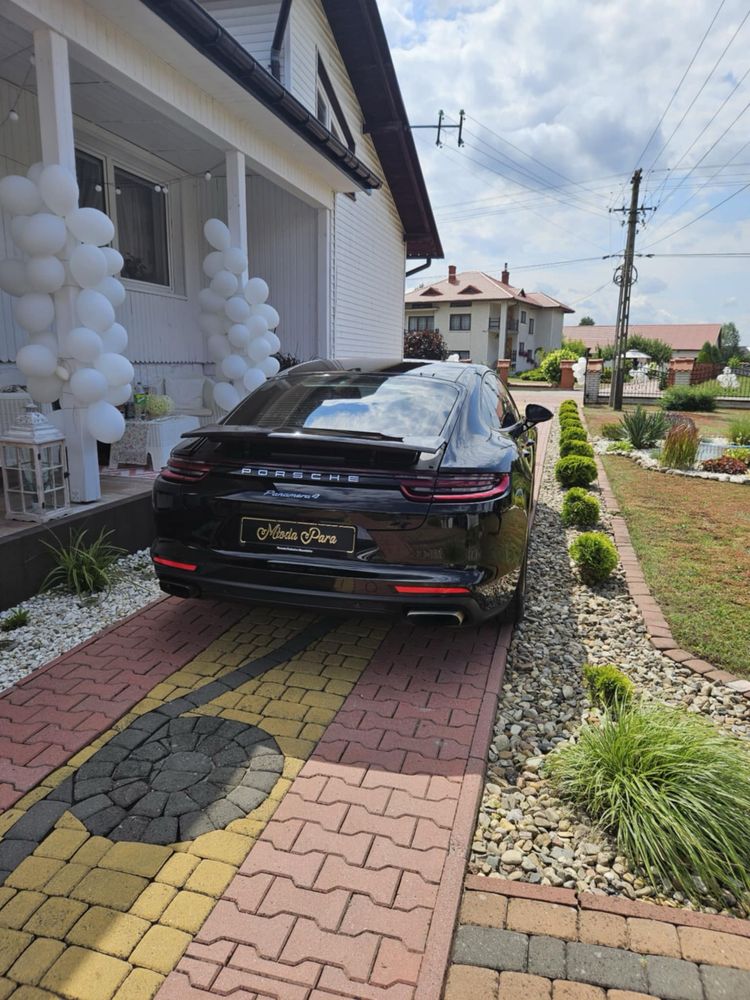 Auto klasy premium do ślubu Porsche panamera 4