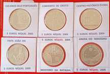 49  Moedas Comemorativas Portuguesas De 5 Euros