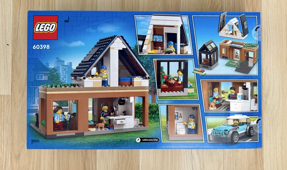 LEGO 60398 Dom Rodzinny i Samochód Elektryczny