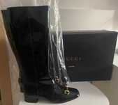 Сапоги лакированные от Gucci 41 р. (40-39,5 р.) новые