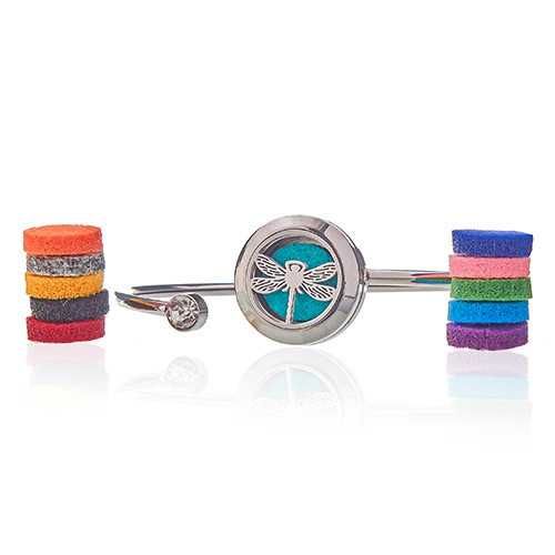 Pulseira de cristal de aromaterapia - Libélula - 20mm