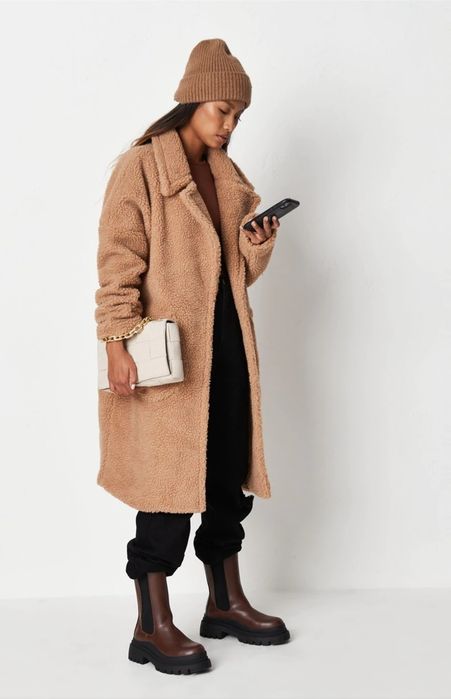 Зимове флісове пальто оверсайз розмір l-xl, teddy з Великобританії Mis