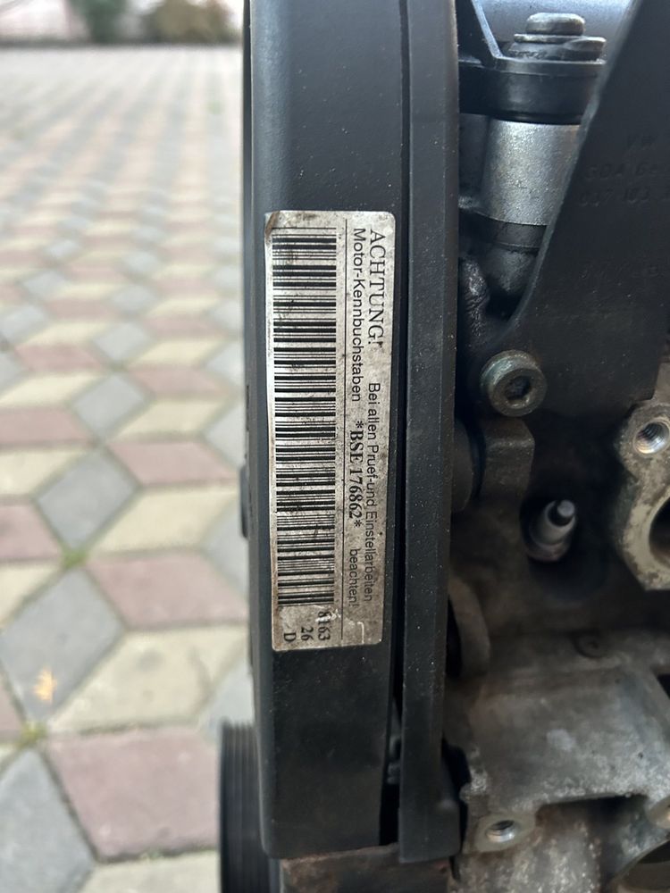 Мотор Двигун 1.6 MPI BSE BGU VW Passat Golf Touran Jetta Caddy Skoda