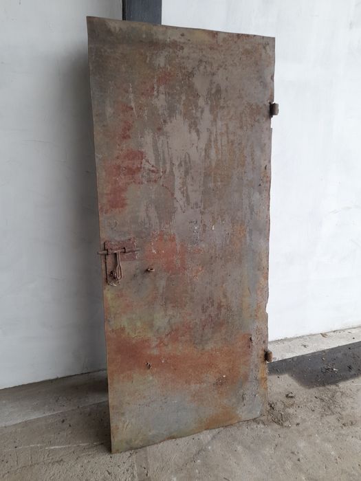 Drzwi metalowe solidne garaż warsztat 90x200cm