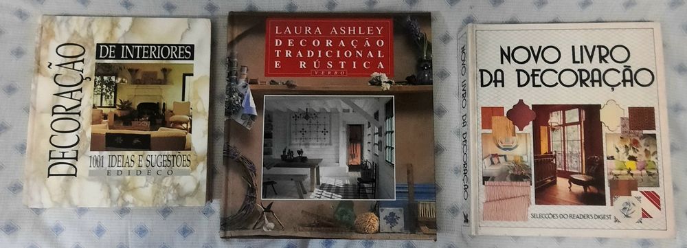 3 Livros de decoração