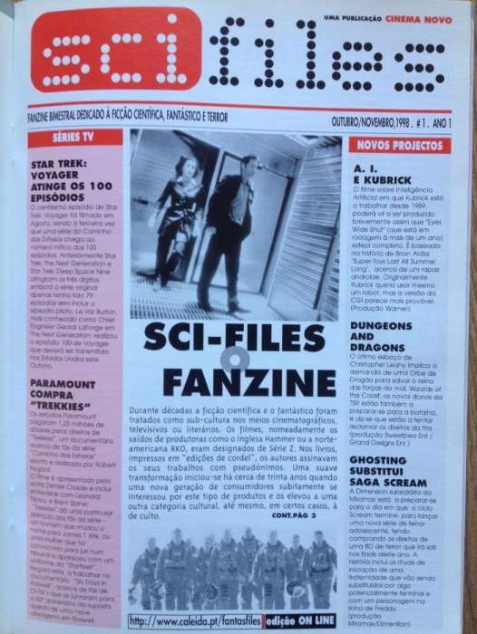 Revista "Estreia - Cinema Novo" - Fantasporto - 1998