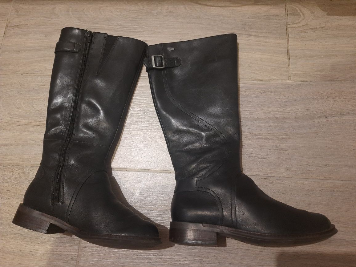 Gore-tex Clarks 36 шкіряні Чоботи демісезон чорні