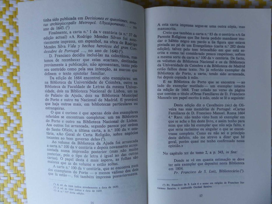 CARTAS FAMILIARES
(D. Francisco Manuel de MELO).