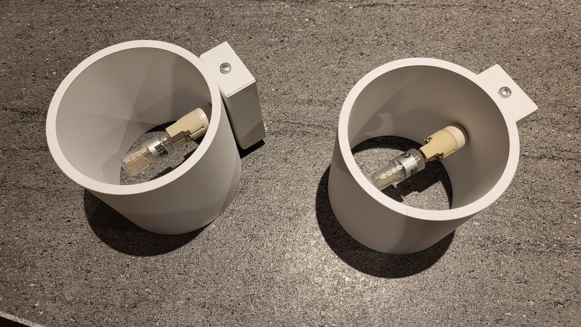 Lampy kinkiety białe 2 szt.