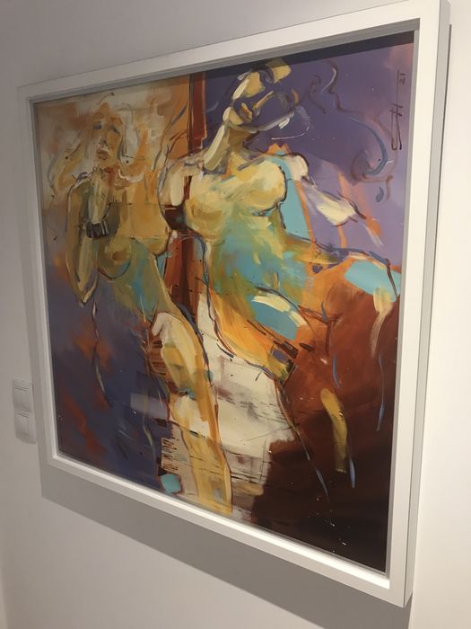 Quadro emoldurado pintado a óleo. Veja os outros meus anúncios.