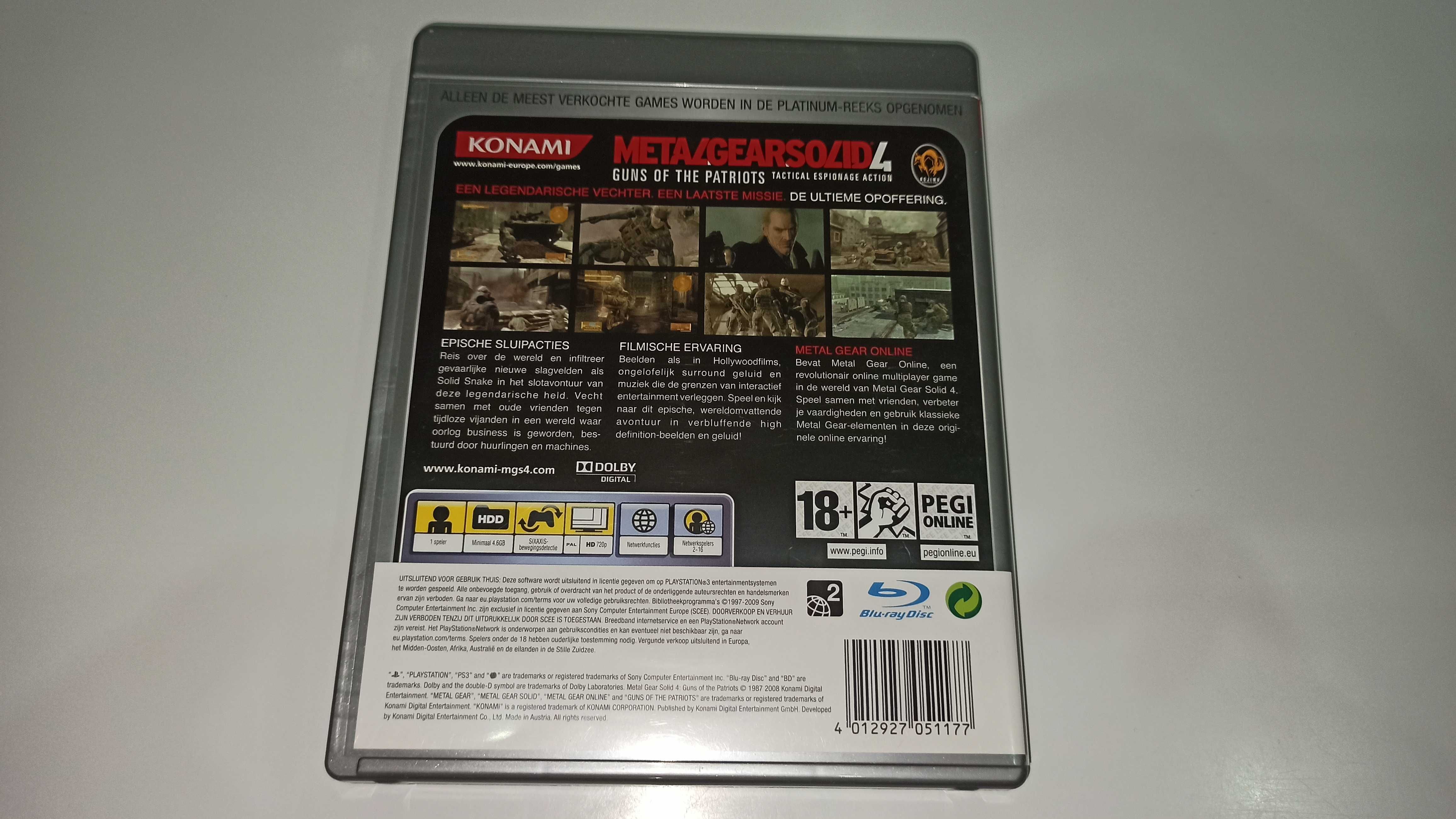 ps3 METAL GEAR SOLID 4 GUNS OF THE PATRIOTS po angielsku, solid snake