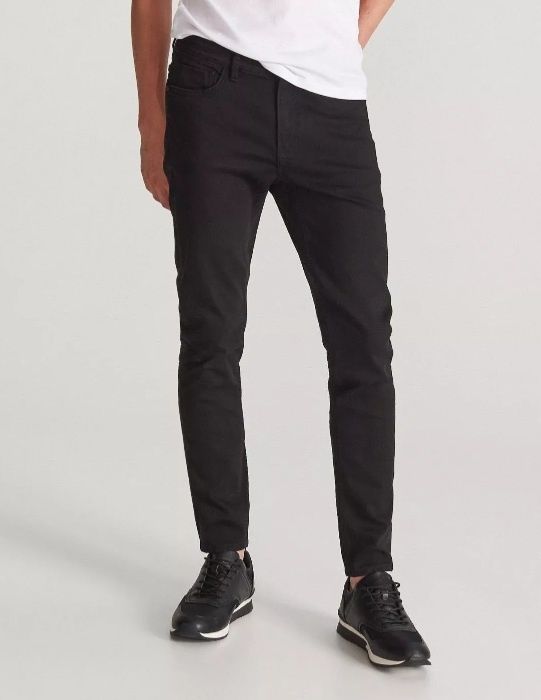 Spodnie reserved denim lab skinny 32 czarne jeansy meskie rurki m l