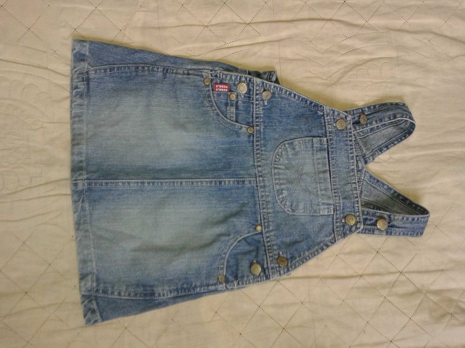 Spódnica jeans na szelkach 74 Alle Hopps