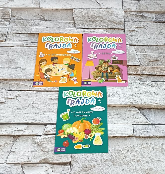 Zestaw trzech kolorowanek Kolorowa frajda