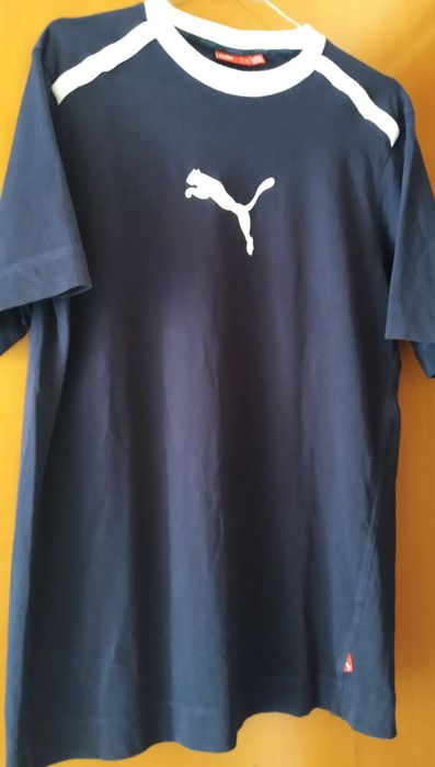 T-shirt original Puma cor azul escuro e tamanho L