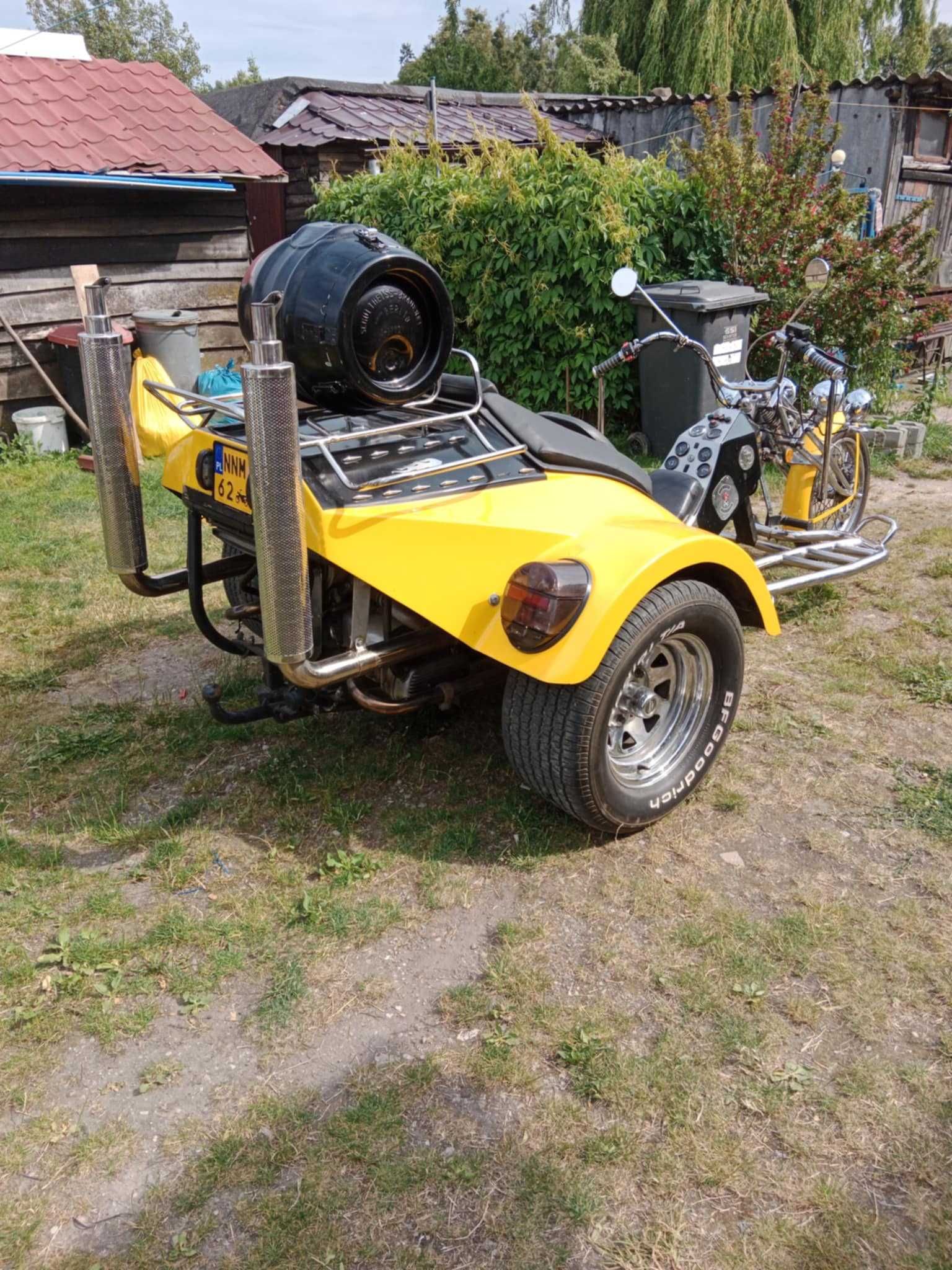 Motor zabytkowy trajka orginał Fecht