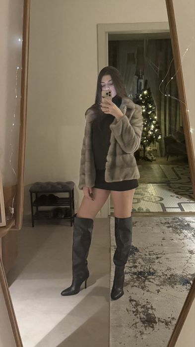 Шкіряні сапожки .Zara