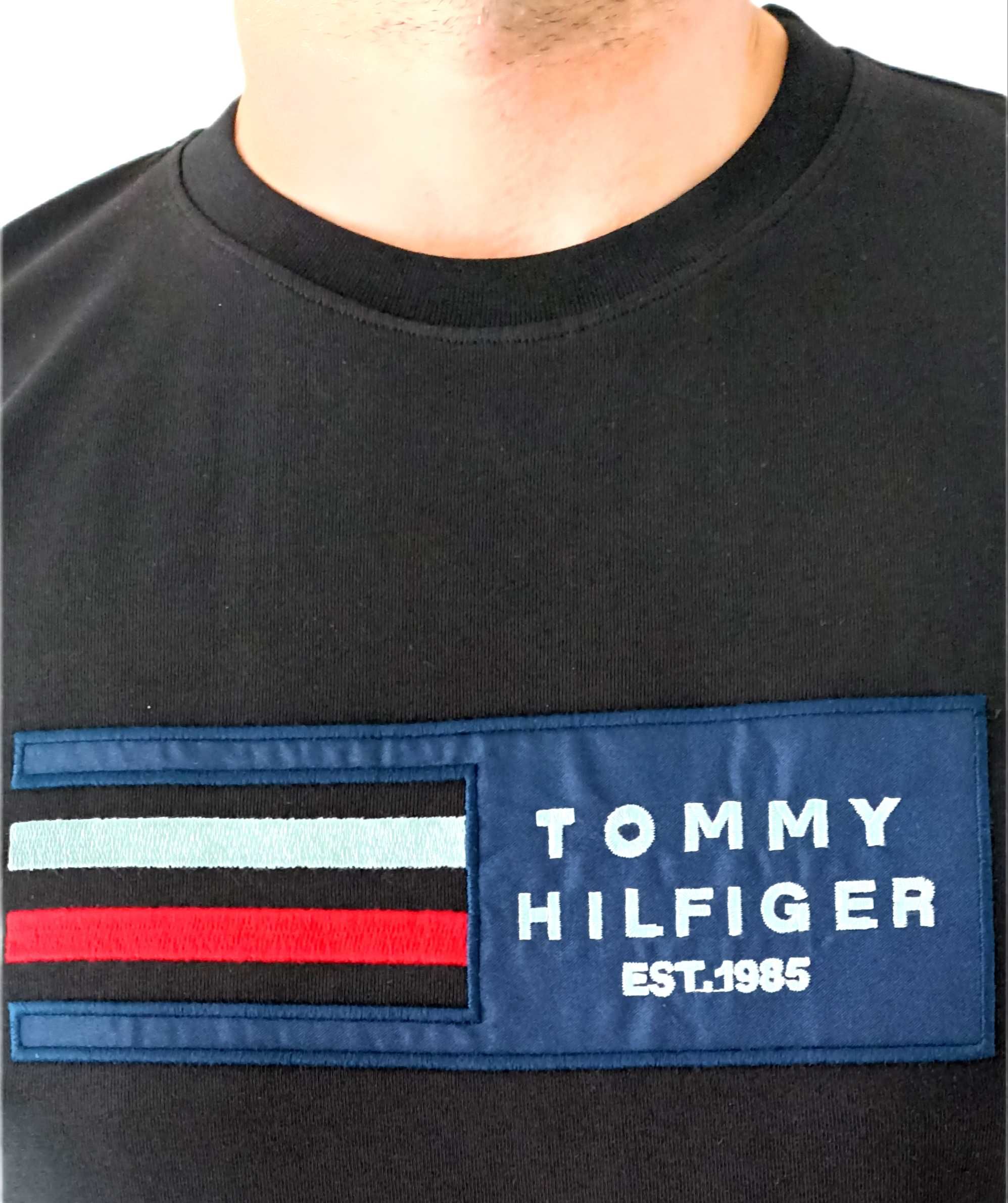 TOMMY HILFIGER T-shirt Koszulka Czarna ROZ.M,L,XL