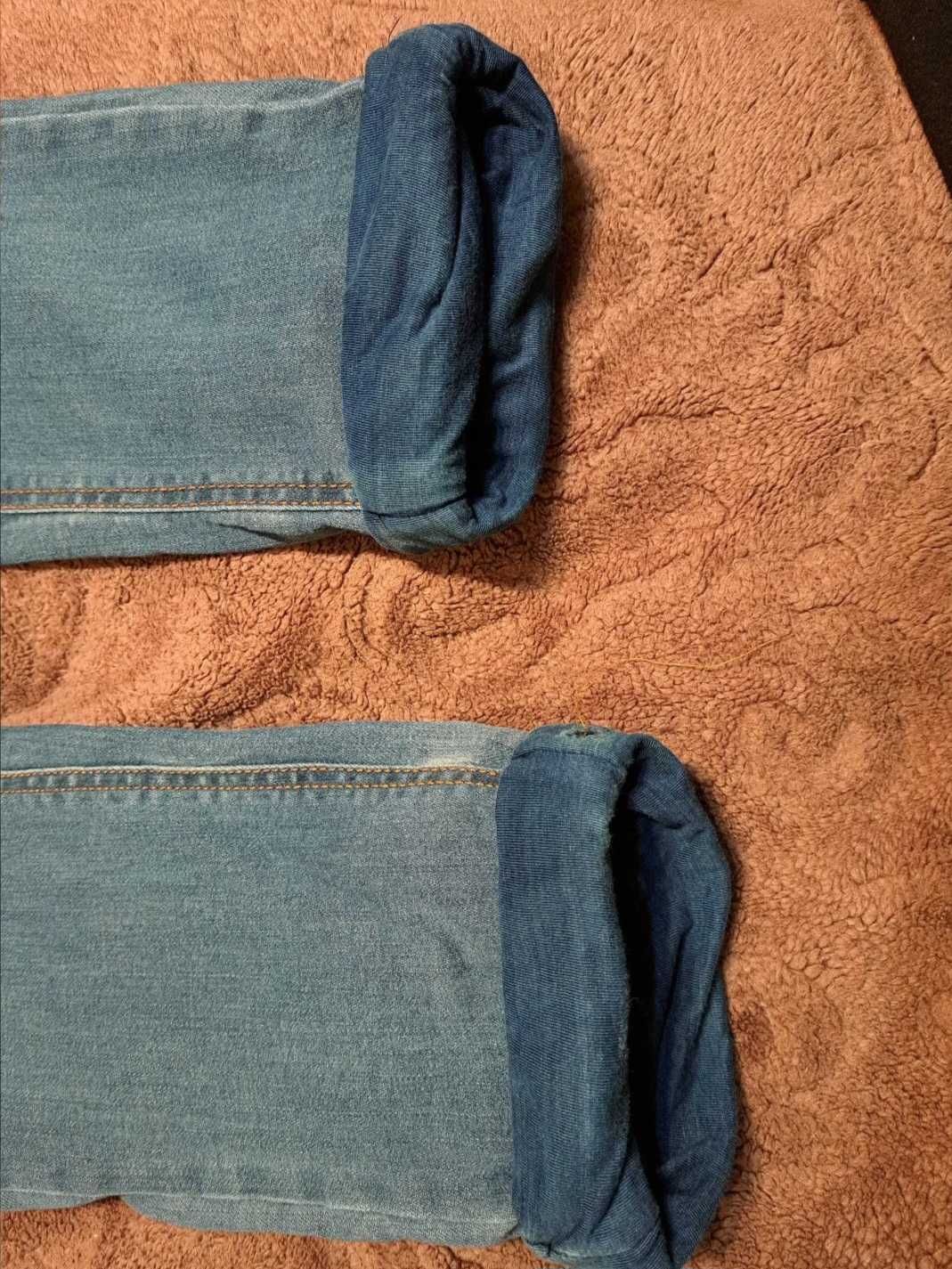 Spodnie jeansy ocieplane rozmiar 152 cm Smyk Cool Club