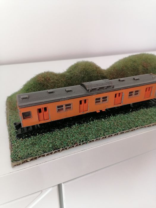 Diorama h0 wagon motorowy