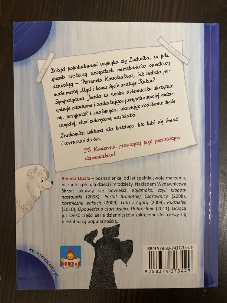 Dzienniczek zakręconej nastolatki, cz. 1, Renata Opala
