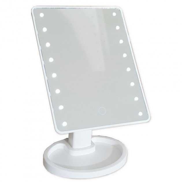 Дзеркало для макіяжу з LED підсвічуванням (три кольори)