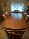 Stół i 6 dębowych krzeseł firmy LATZKE meble Choszczno