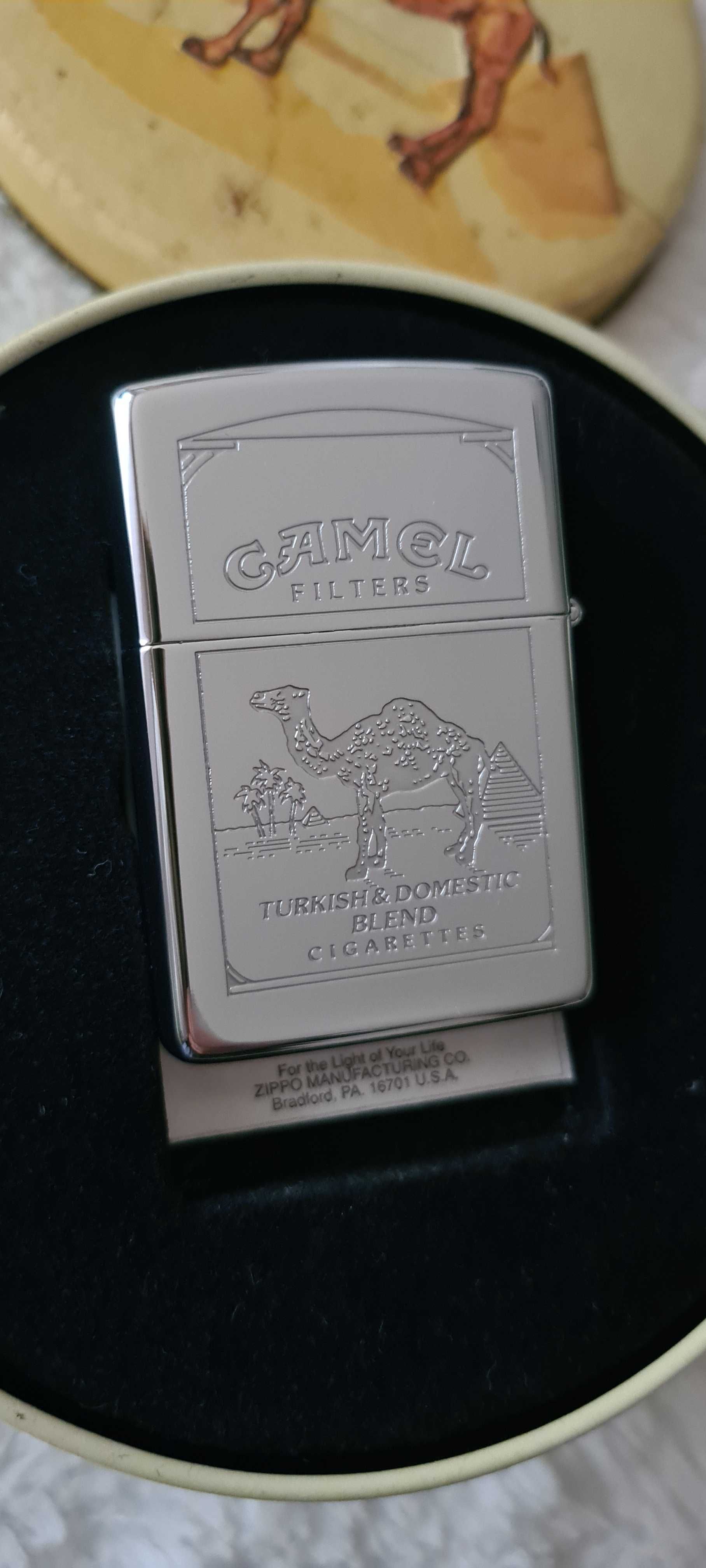 Zapalniczka Zippo CAMEL TURKISH & DOMESTIC Blend Polished 1995r. Nowa