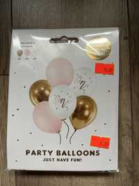 Balony lateksowe One, Pastel Pink Roczek,6szt.