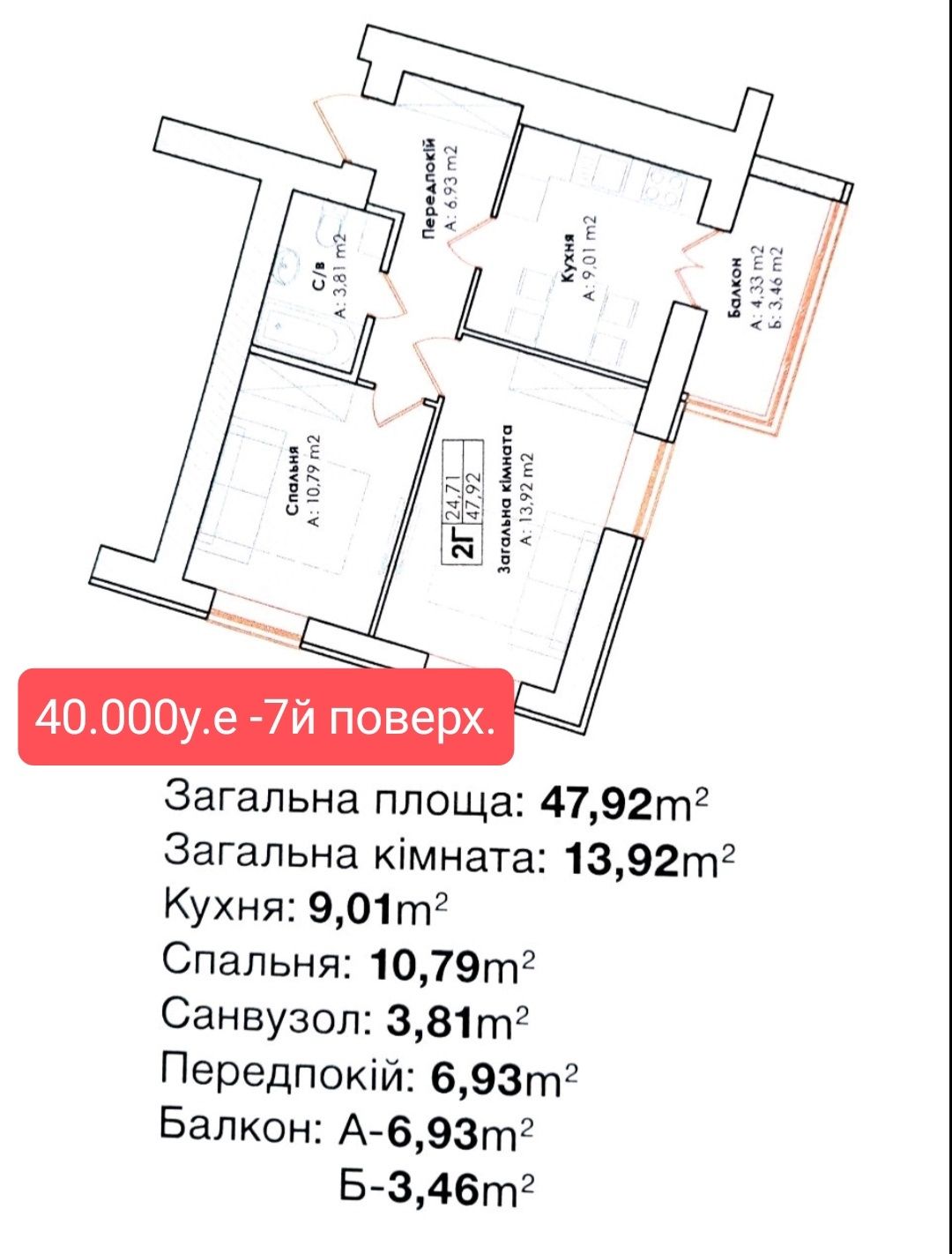 ТЕРМІНОВО, однокімнатна, 800м Бучанський парк