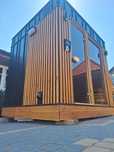 Sauna ogrodowa premium,  drzewo Lipowe, lamele , abachi
