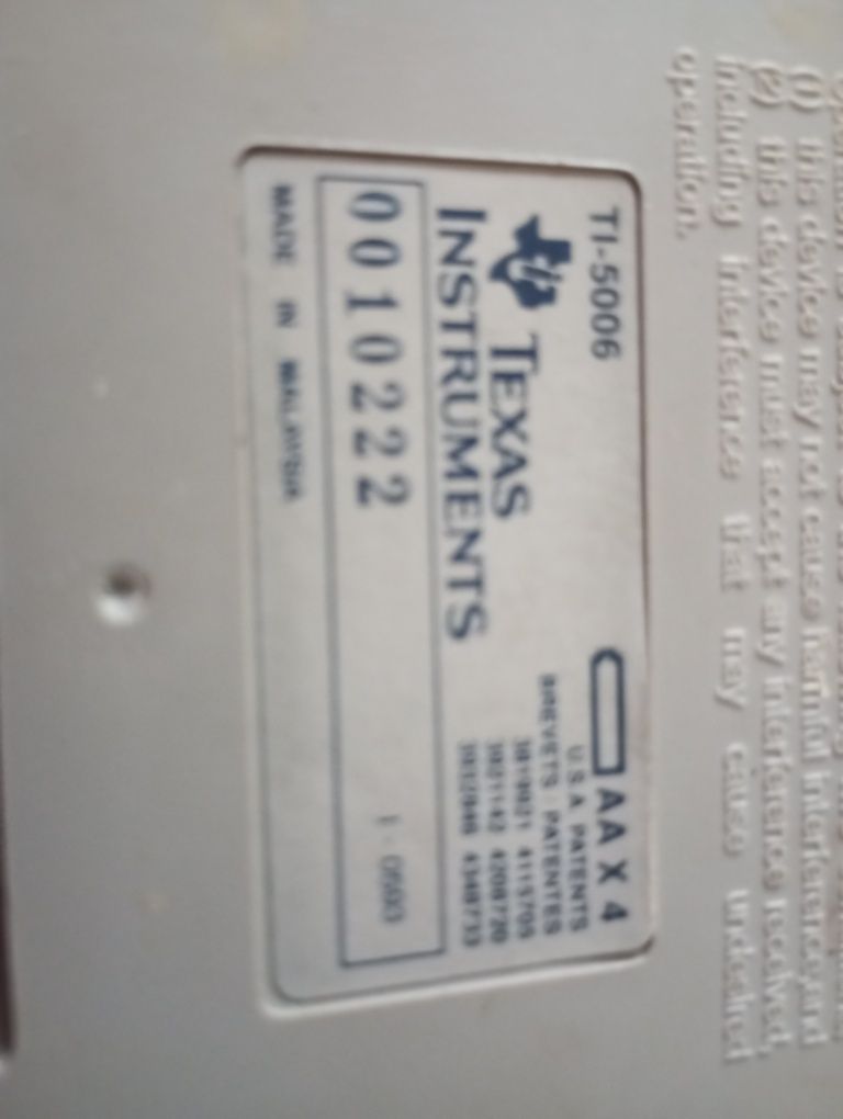 PRL Kalkulator Texas Instruments
