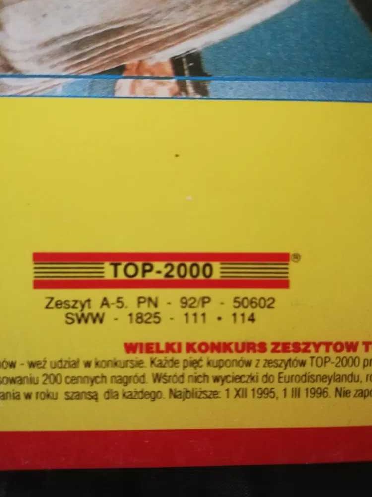 Zeszyt 92 kartek , linia