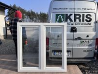 Okno drewniane sosnowe OD RĘKI 10 sztuk 148x148 dostawa cała Polska