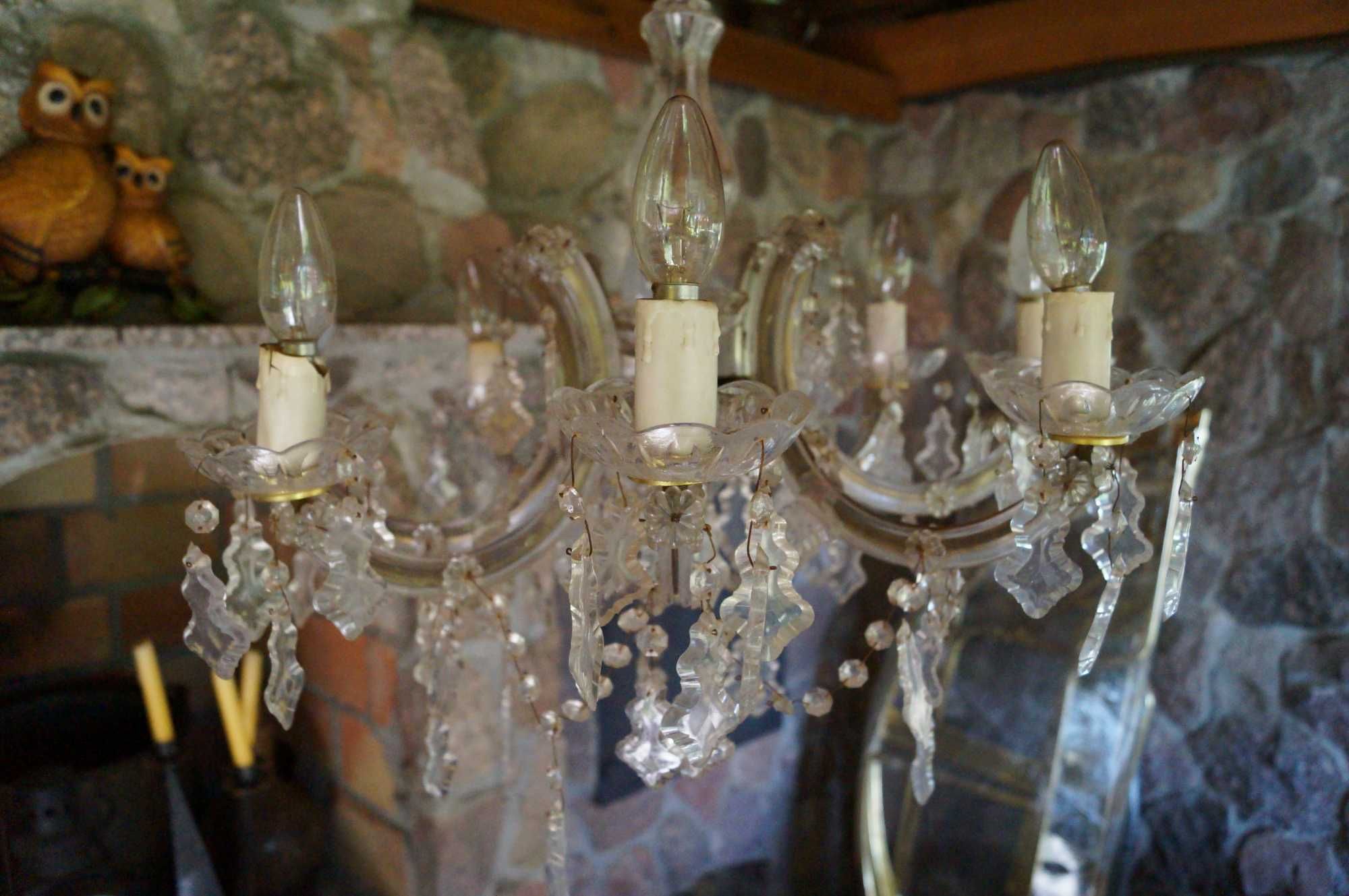 Żyrandol lampa Glamour PRL Design Vintage Retro