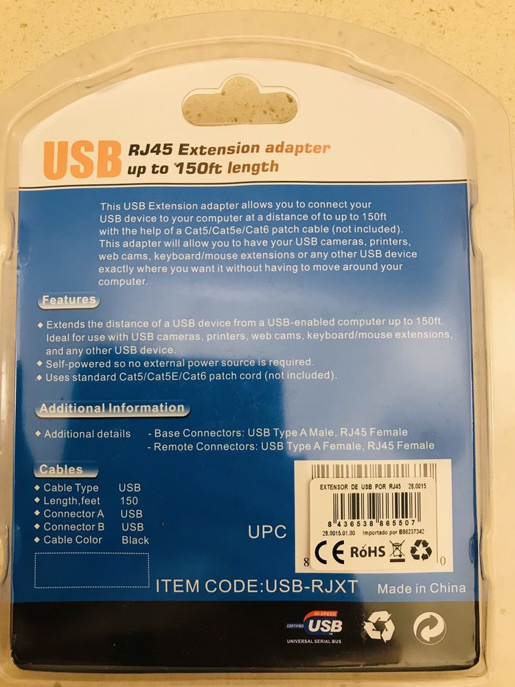 Conersor USB/Ethernet